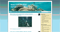 Desktop Screenshot of notesfromthereef.eduweb20.com