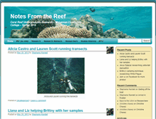 Tablet Screenshot of notesfromthereef.eduweb20.com